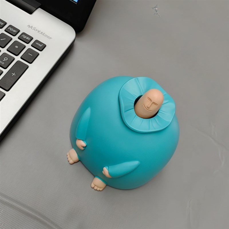 生日礼物蓝胖中指摆件q稀奇古怪送礼物朋友同事搞笑沙雕好玩的东