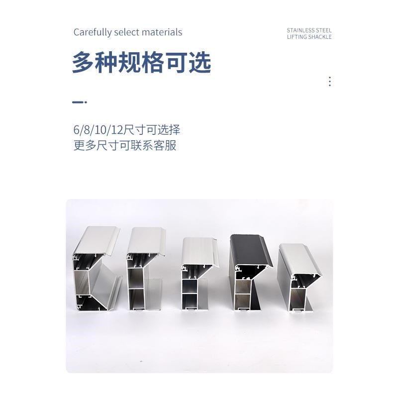 拉布灯箱b型材大型户外商场广告牌门头招牌工程投标铝合金边框型