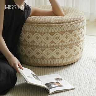 摩洛哥编织坐墩摩洛哥系列可拆洗 澜品 家用蒲团坐垫凳子露台脚墩