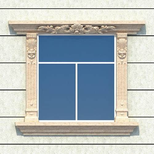 窗套模具罗马柱窗户模型欧式别墅方形线条水泥柱外墙窗线包边装饰