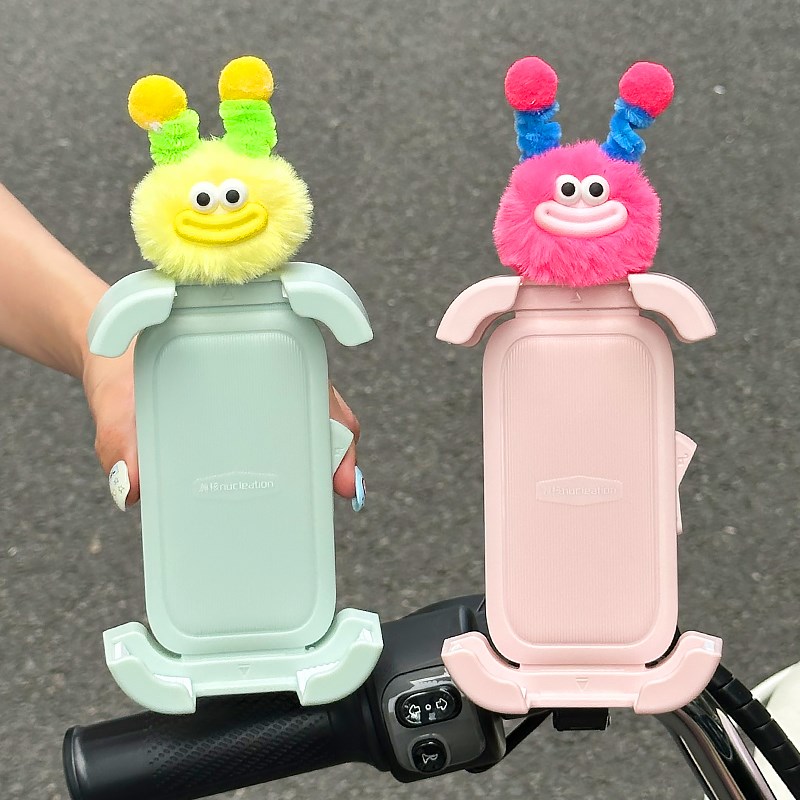 可爱女电动车f手机支架2025新款防震防抖摩托三轮车外卖自行车支