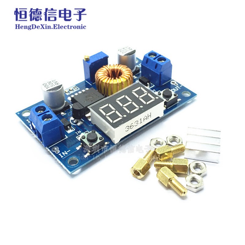 电压可调DC降压稳压电源模块带电压表数字显示5A大功率75W直流板
