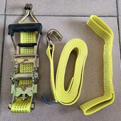 清障车捆绑带拉紧器救援轿运拖车绑轮胎货物绳子加厚长4米拉力7吨