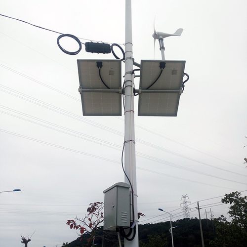 定制双太阳能板光伏风力发电机电池横臂抱箍抱杆安装固定支架