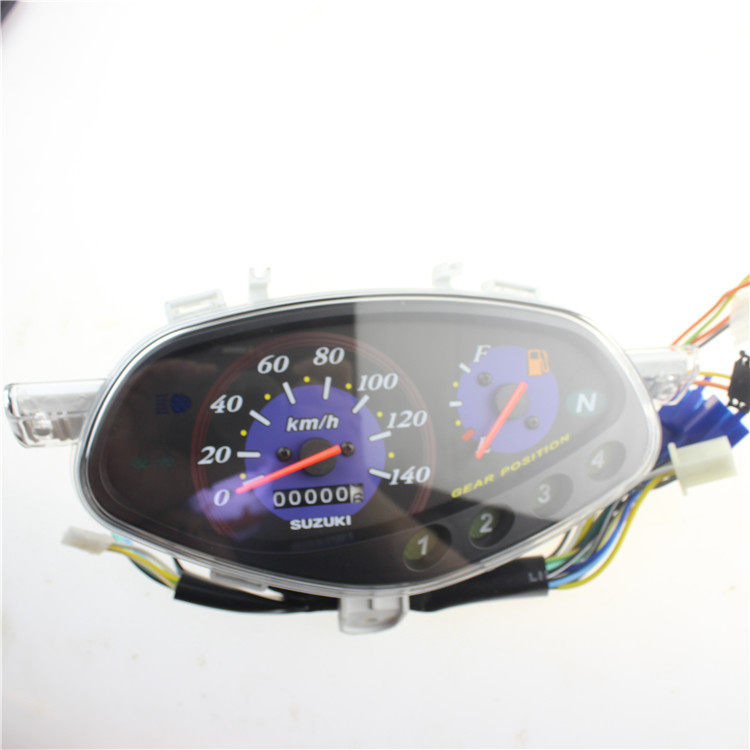 适用轻骑弯梁车QS110赛驰速度表总成 里程表 仪表壳 码表转速米表