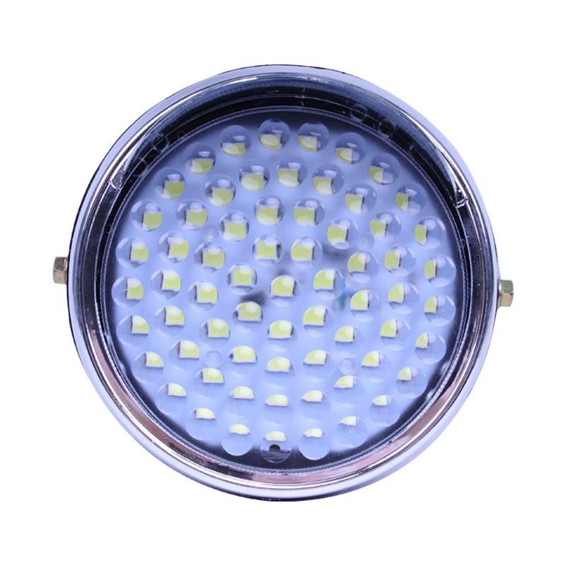 摩托三轮车大灯五羊宗申嘉陵12v大灯总成led灯泡前车灯80v电动车