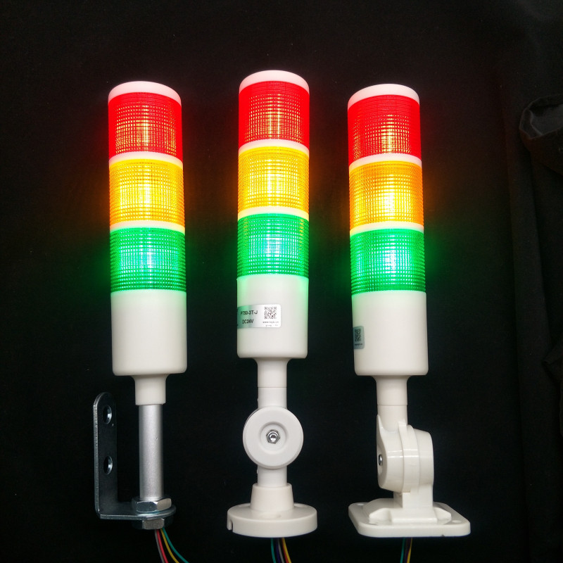 台邦LED3层三色报警灯PT50-3T-J机床警示灯指示塔灯常亮24V220V