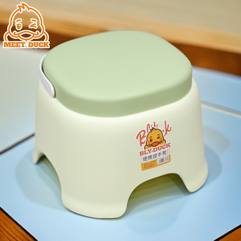 小黄鸭儿童凳子家用塑料加厚防滑宝宝洗澡矮凳浴室脚踏板换鞋凳