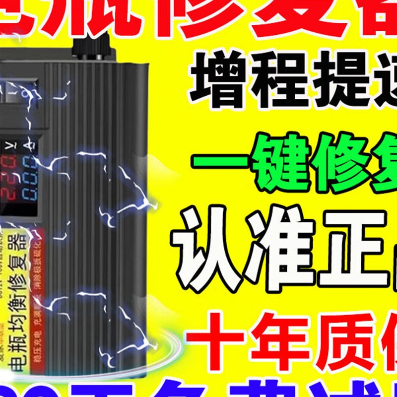 电瓶修覆神器二三轮电动车电瓶修覆器通用脉冲修覆电池自动断电用