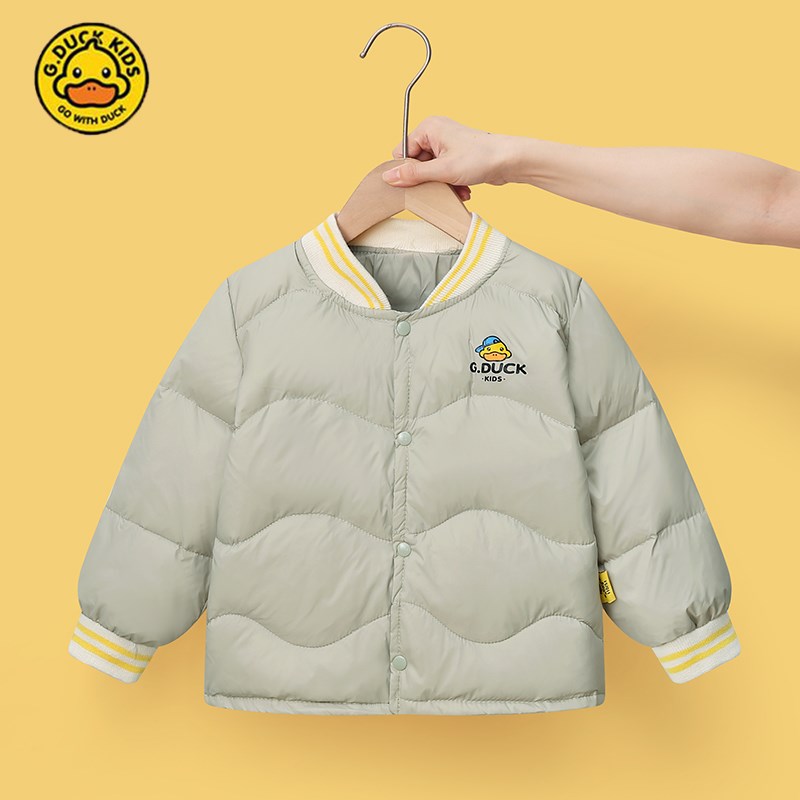 小黄鸭童装婴幼儿童羽绒服内胆男女童中小童校服神器短款外套保暖
