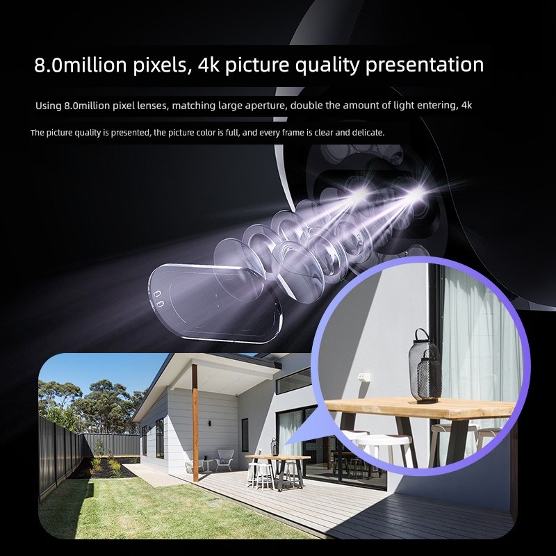 Ezviz H80X相机家用手机远程监视器E360无盲点户外无线智能网络80