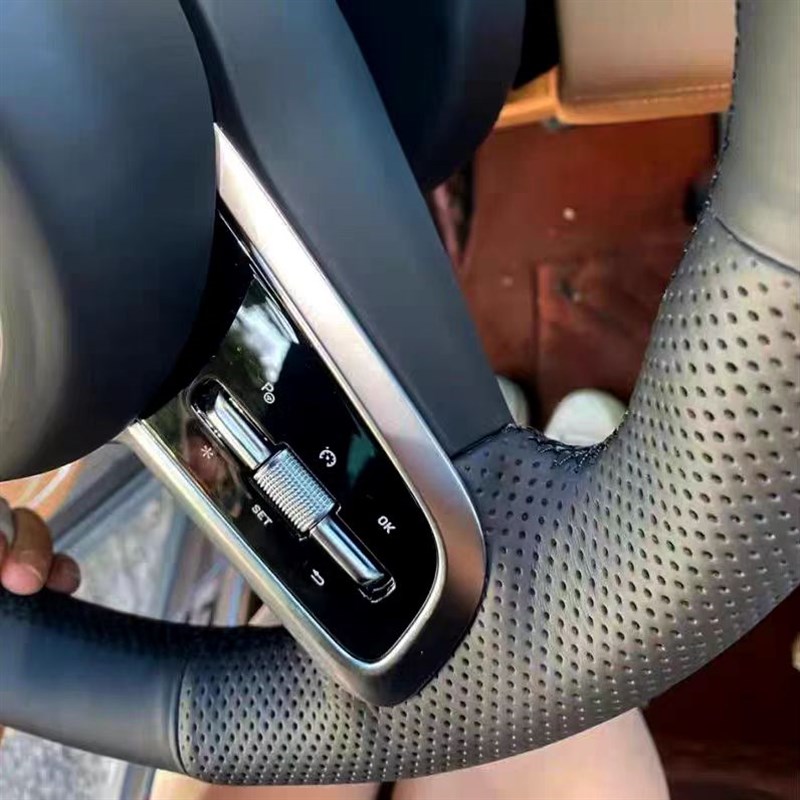 理想ONEf方向盘套手缝把套保护超薄防滑吸汗翻毛皮碳纤维