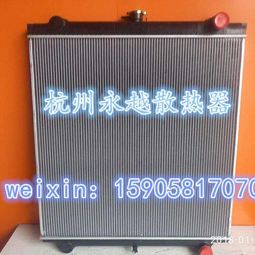 国机重工215挖掘机水箱散热器水冷器 优质全铝 加厚加密