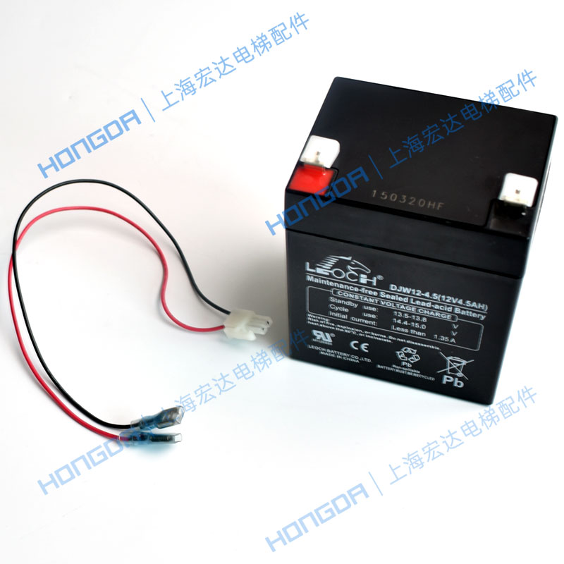 通力电梯配件/轿顶应急电源/卷帘蓄电池/1D2V电池/DJW12-4.5AH电
