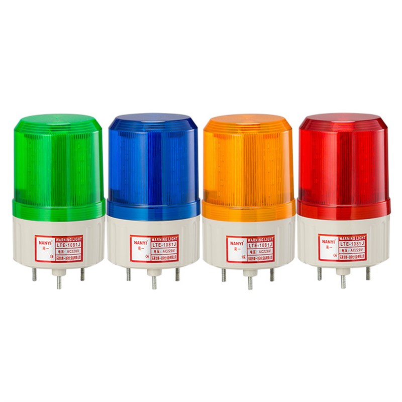 小型声光报警器LTE-1081J旋转爆闪警报灯闪烁灯220v24vled警示灯