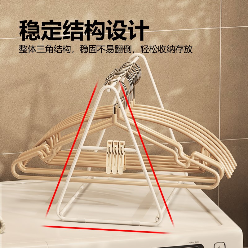 金属阳台挂衣架桌面放置衣服架移动收纳架挂架收纳神器