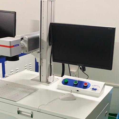 台式光纤激光打标机五金金属塑胶手机壳打标镭雕机镭射机全自动机