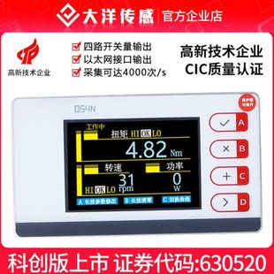 大洋动态扭矩显示控制仪表扭矩力转速功率检测控制记录传输054N