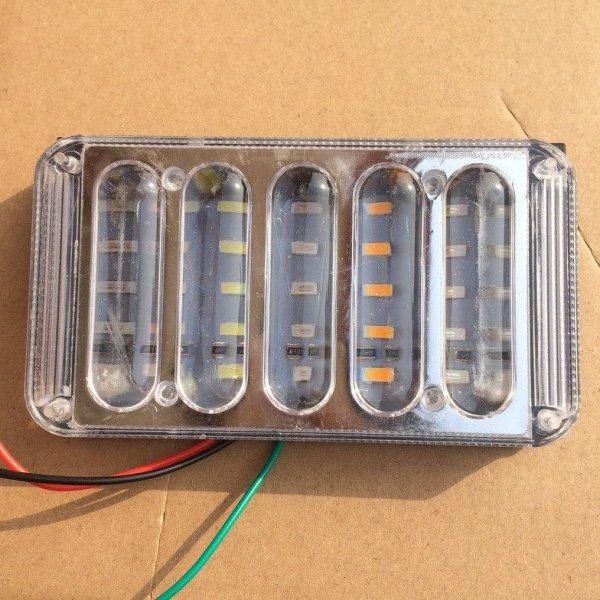 12v超亮大货车爆闪灯24v后尾灯防水改装七彩5D雾灯后尾灯方灯