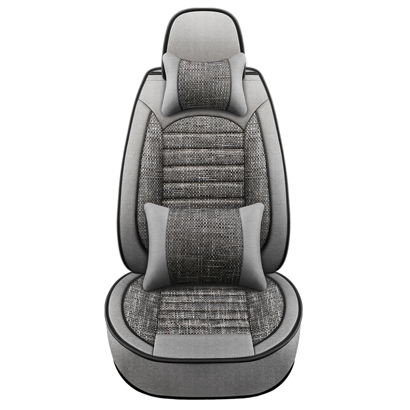 新款汽车坐垫四季l通用r全包小车座椅套亚麻布艺座套春夏专用车座