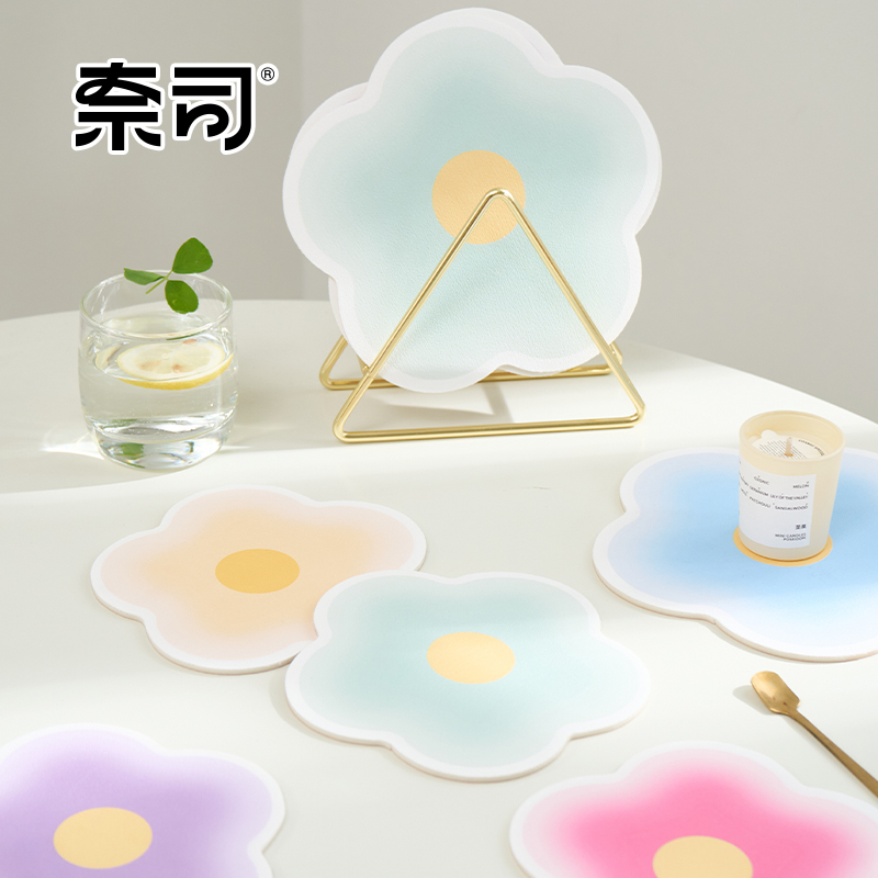 奈司皮革隔热垫餐垫防烫砂锅锅垫碗垫杯J垫菜垫子家用耐高温餐桌