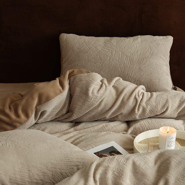 轻奢高级感牛奶绒四件套冬季双面加厚保暖珊瑚绒高档防静电床上品,居家布艺,汗蒸服,淘宝优惠券,粉丝福利购,淘宝优惠卷