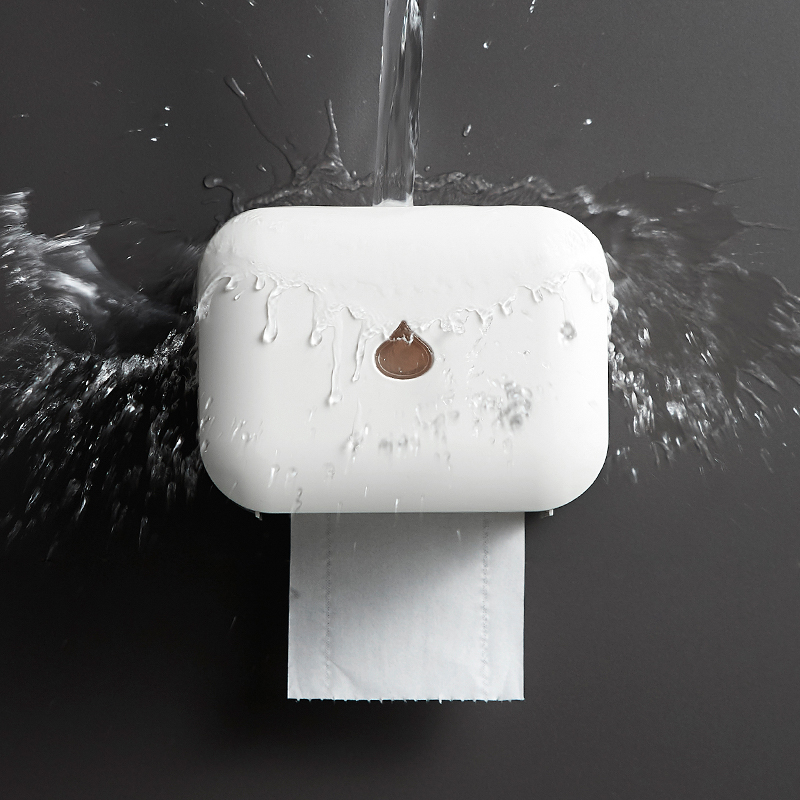 ins北欧简约卫生间纸巾盒厕所厕纸盒免打孔防水卷纸筒创意抽纸盒