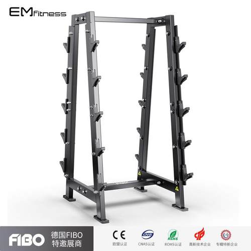 杠铃架私教工作室小杠铃杆置物架健身房商用直杠曲杠架辅助器械