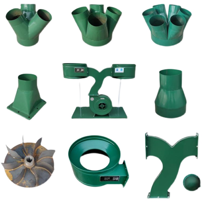 木工吸尘机除尘器零配件叉咀三通吸风口转接头圆铁桶布袋风叶堵盖