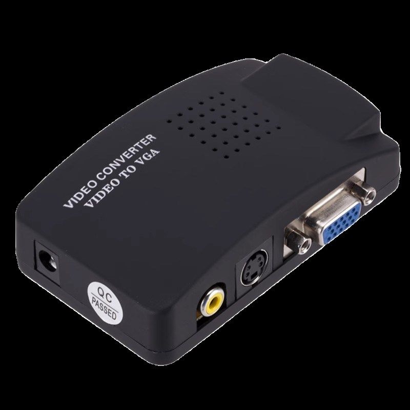 AV转VGA转换器av线转vga线 机顶盒监控DVD游戏机转显示器屏看电视