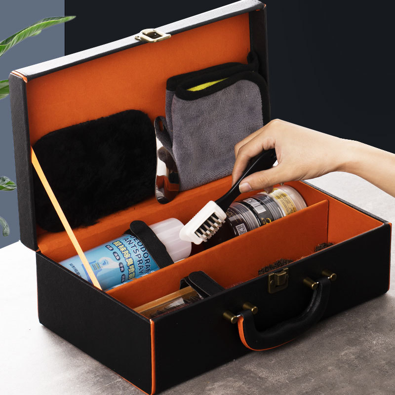 马鬃毛刷鞋油鞋刷套装黑色真皮保养油棕色无色通用绵羊油擦鞋皮箱