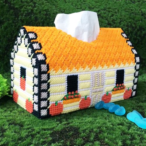 立体绣十字绣新款客厅家居手工玫瑰遥控器手机杂物收纳盒非钻石画