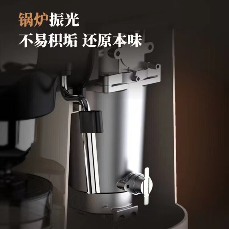 小熊咖啡机家用小k型意式半全自动一体办公室煮咖啡壶美式手研磨