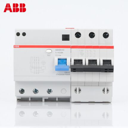 ABB漏电保护器GSH201 202 203 204空气开关1P+N空开2P断路器3P 4P