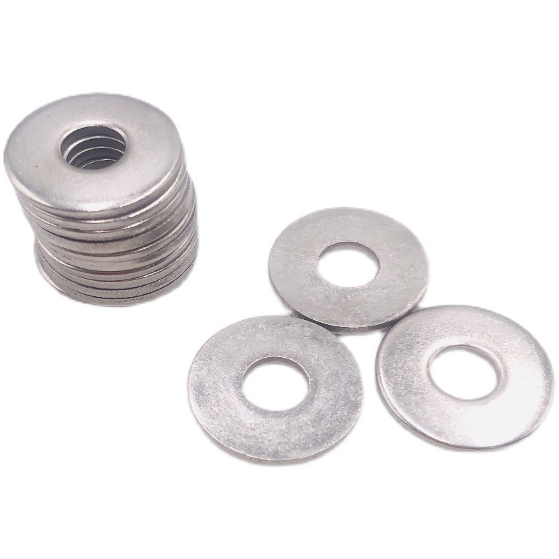 201不锈钢平垫加大垫片加厚垫圈薄平垫华司圆形螺丝垫片按斤包邮