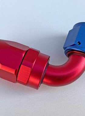 90度AN4/AN6/AN8/AN10/AN12机油管汽油管油冷器铝合金快速连接头