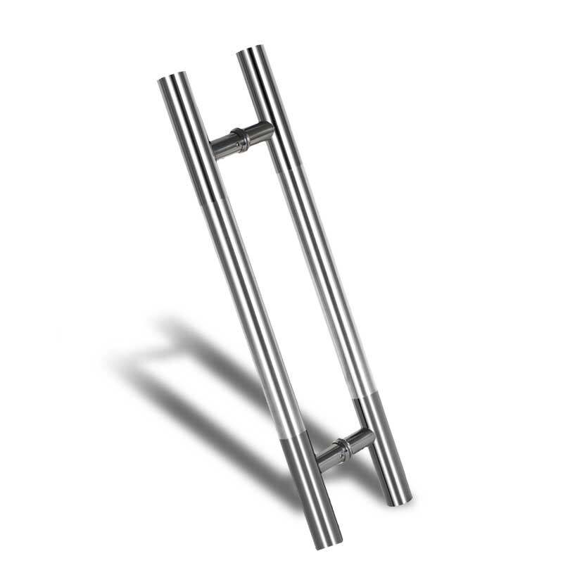 加厚玻璃门拉手不锈钢大拉手木门把手推拉门有框门无框门圆形拉手