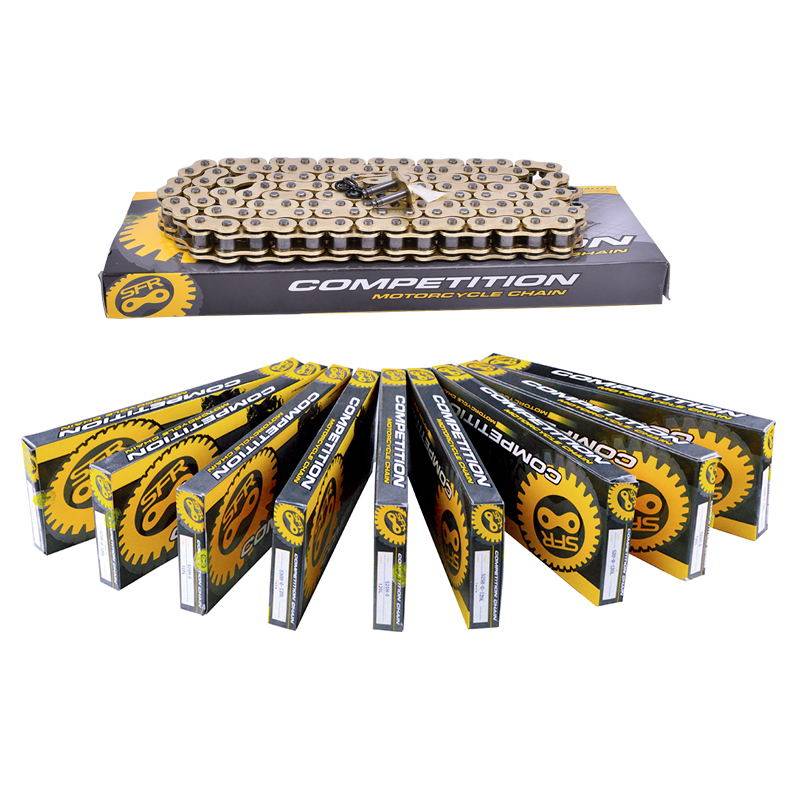摩托车链条油封链条 CB400链条428H 520 525 530金色X链条加厚通