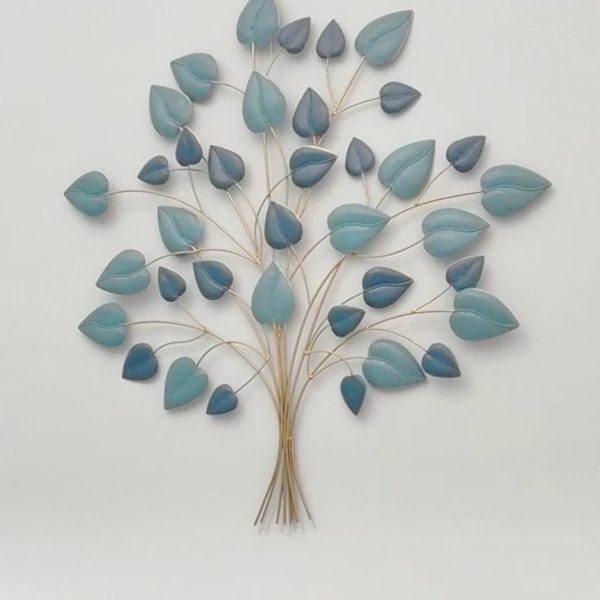 铁艺壁挂壁饰墙饰立体墙面玄关创意桑树叶挂件挂饰欧式家居装饰品