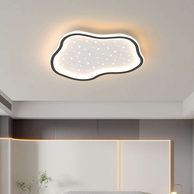 卧室灯 现代简约温馨浪漫创意北欧儿童房灯个性书房云朵LED吸顶灯
