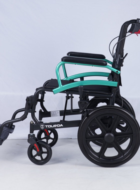 丰和铝合金手动四轮座椅折叠轻便携带室内户外多功能老人助行推车
