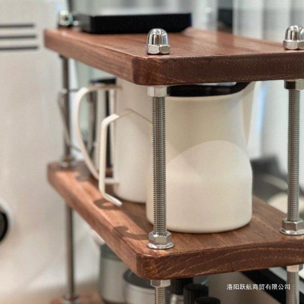 中古风置物架架子厨房架子公桌隔层架工位桌面收纳小书架茶杯架,收纳整理,阳台置物架,淘宝优惠券,粉丝福利购,淘宝优惠卷