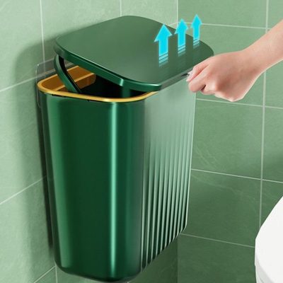 夹缝垃圾桶家用卫生间厕所大号带盖壁挂式轻奢有盖收纳窄厨房挂壁