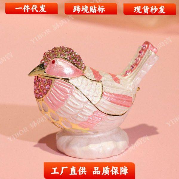 厂家供应合金珐琅彩首饰盒镶钻七烧手工艺品相思鸟摆件家居饰品,饰品/流行首饰/时尚饰品新,摆件,淘宝优惠券,粉丝福利购,淘宝优惠卷