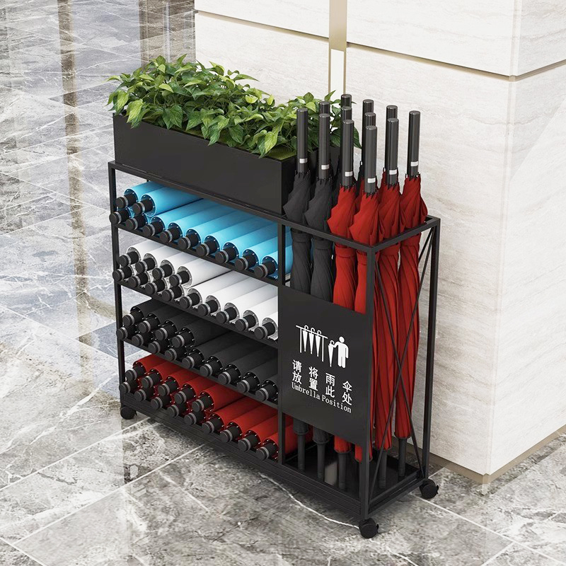 雨伞架收纳层架入户伞桶商用酒店大堂教室门口大容量雨W伞存放沥