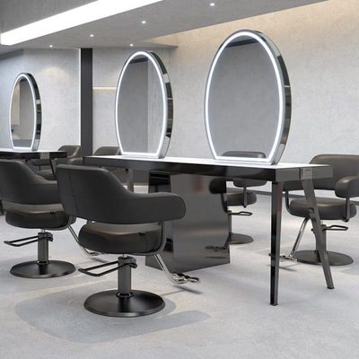 网红理发店柜子一体带柜美发店发廊专用剪发烫染桌镜台美发镜潮款