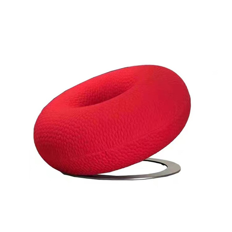 甜甜圈懒人沙发创意彩色休闲椅设计师坐墩款网红艺术单人沙发椅