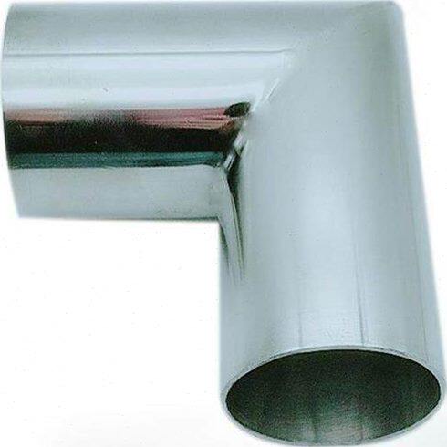 304不锈钢90度直角弯头 转角连接接头 焊接直角弯管 内外镜面