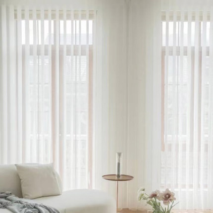 垂帘垂直帘梦幻帘竖百叶窗帘遮光防晒客厅卧室阳台隔断电动智能