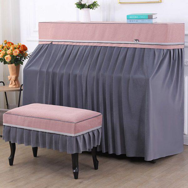 全包钢琴防尘罩轻奢高档钢琴盖布现代简约琴披防尘套高级感琴凳套